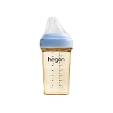 Load image into Gallery viewer, Hegen PCTO™ 240ml/8oz Feeding Bottle PPSU Blue with Medium Flow Teat (3 to 6 months)