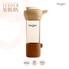 Load image into Gallery viewer, Hegen PCTO™ 450ml/15oz Lifestyle Bottle PPSU Auburn with Loop and Boot