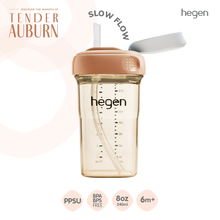 Load image into Gallery viewer, Hegen PCTO™ 240ml/8oz Straw Cup PPSU Auburn (Slow Flow)
