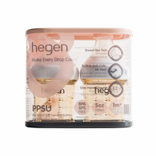 Load image into Gallery viewer, HEGEN PCTO™ 150ML/5OZ FEEDING BOTTLE PPSU,2-Pack Blue with 2x Slow Flow Teats (1 to 3 months)