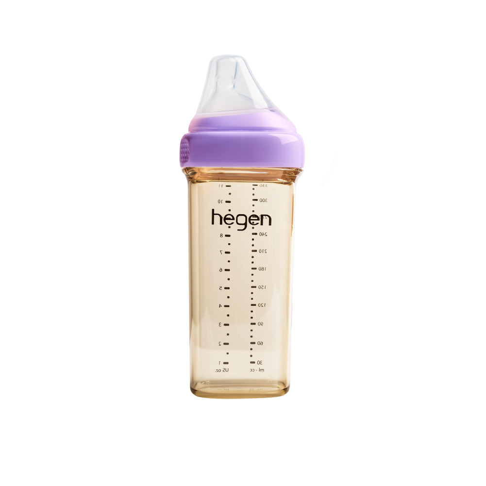HEGEN PCTO™ 330ML/11OZ FEEDING BOTTLE PPSU Purple with Fast Flow Teat (6 months and beyond)
