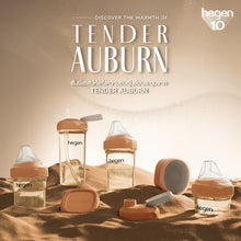 Load image into Gallery viewer, HEGEN PCTO™ 330ML/11OZ FEEDING BOTTLE PPSU Auburn with Fast Flow Teat (6 months and beyond)

